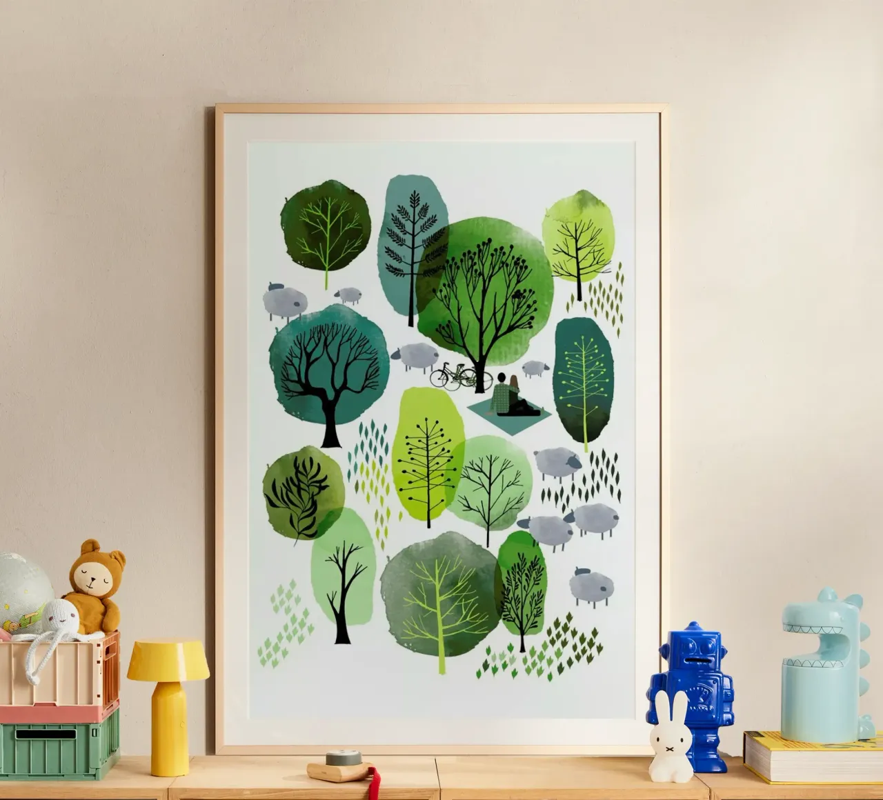 Spring Forest poster van Little Flourishes