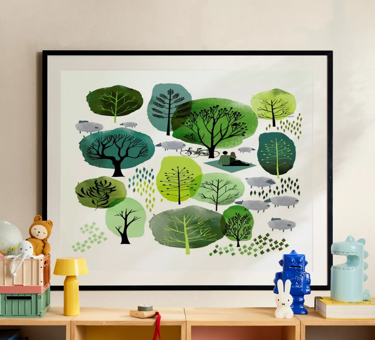 Spring Forest poster van Little Flourishes