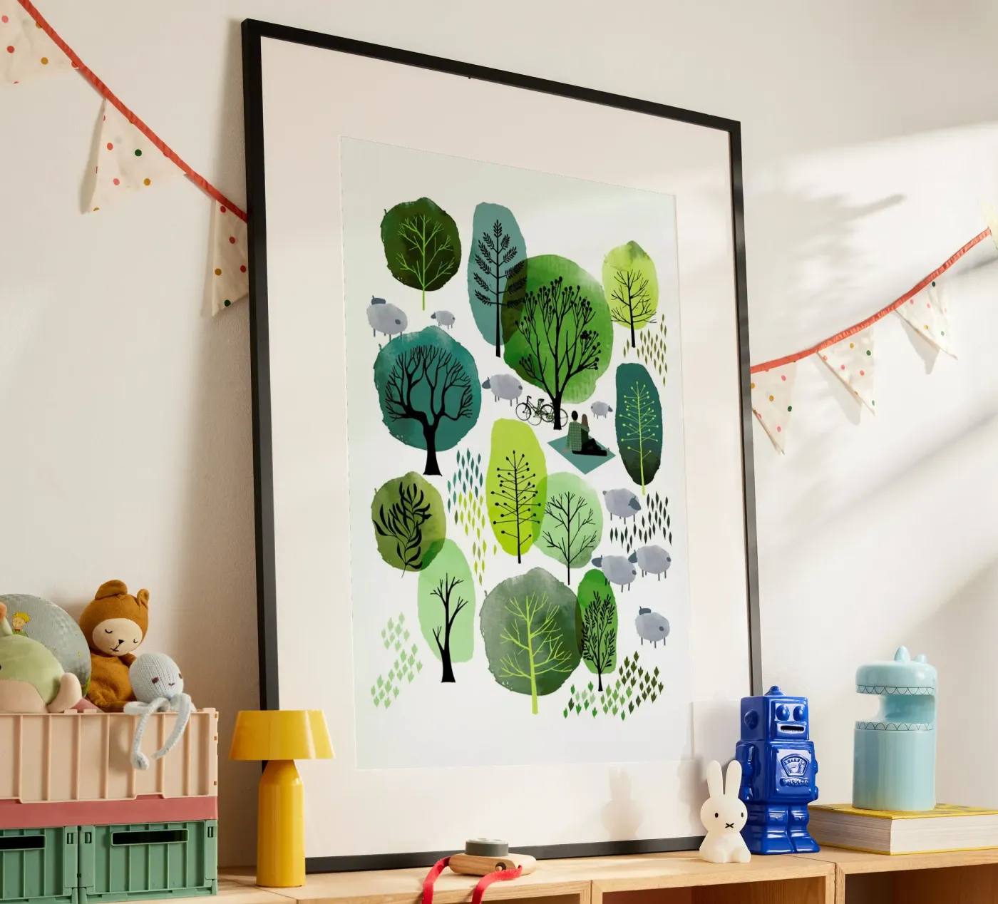 Spring Forest poster van Little Flourishes