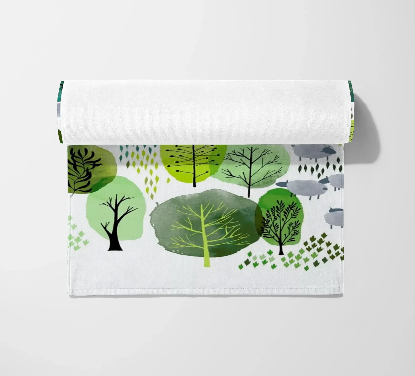 Spring Forest beach towel by Little Flourishes