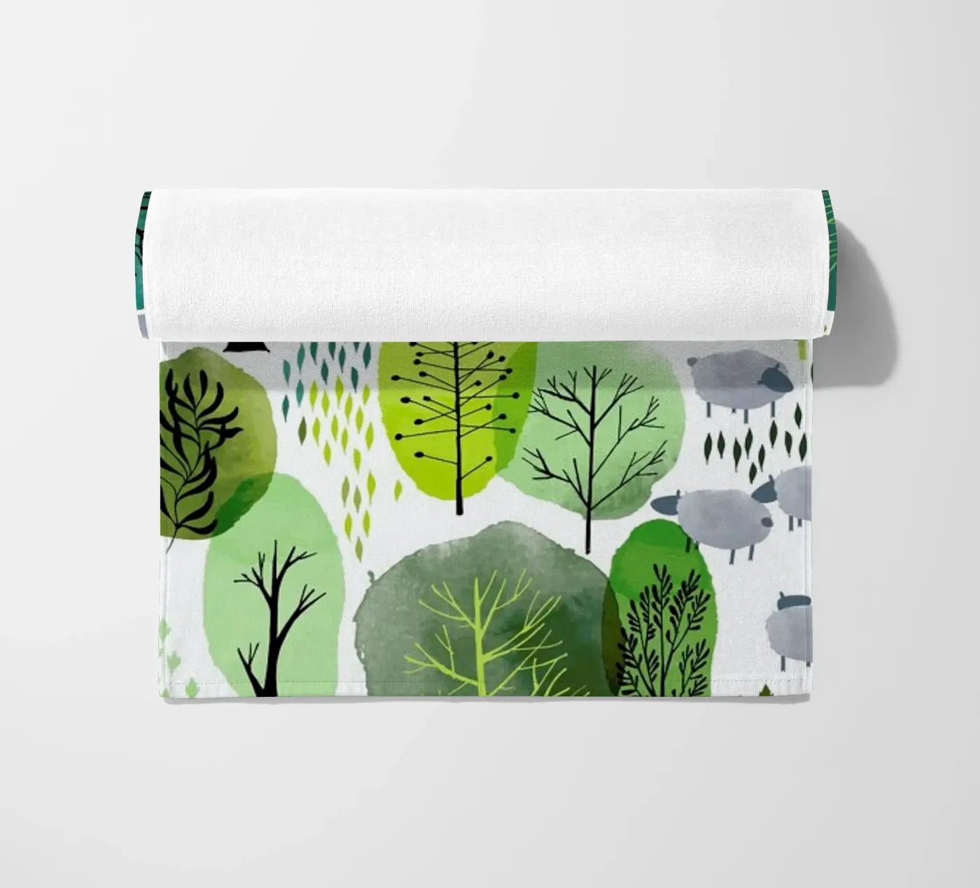 Spring Forest beach towel by Little Flourishes