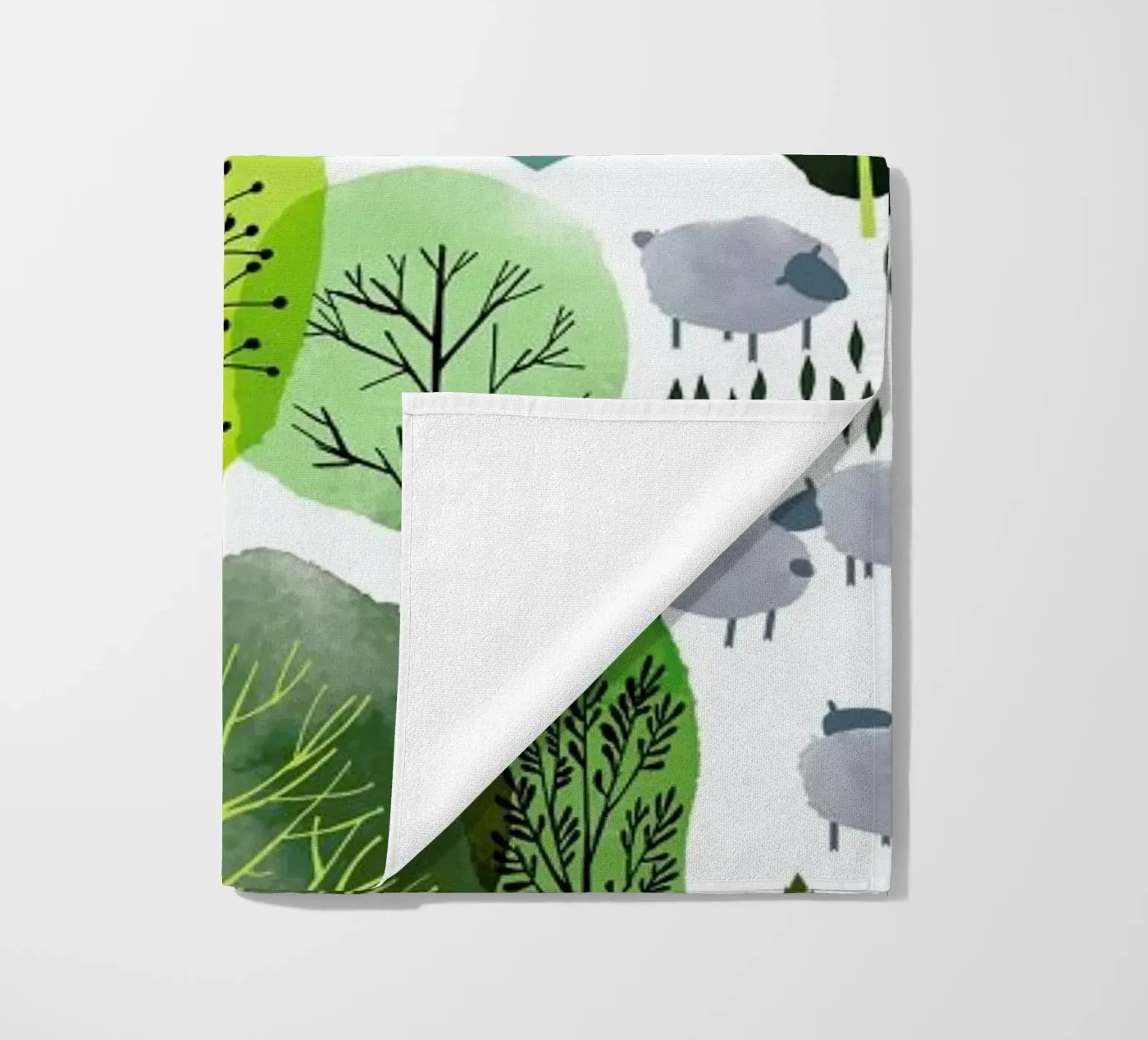 Spring Forest strandhanddoek van Little Flourishes
