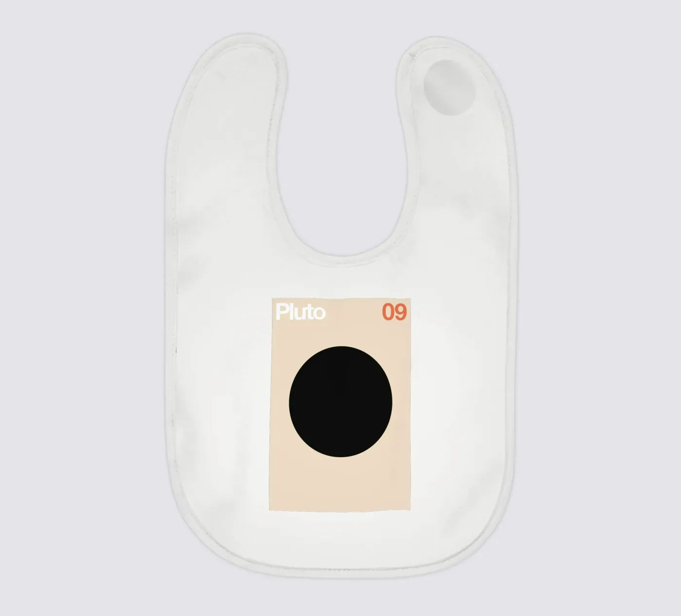 Pluto 09 baby bib by Florent Bodart