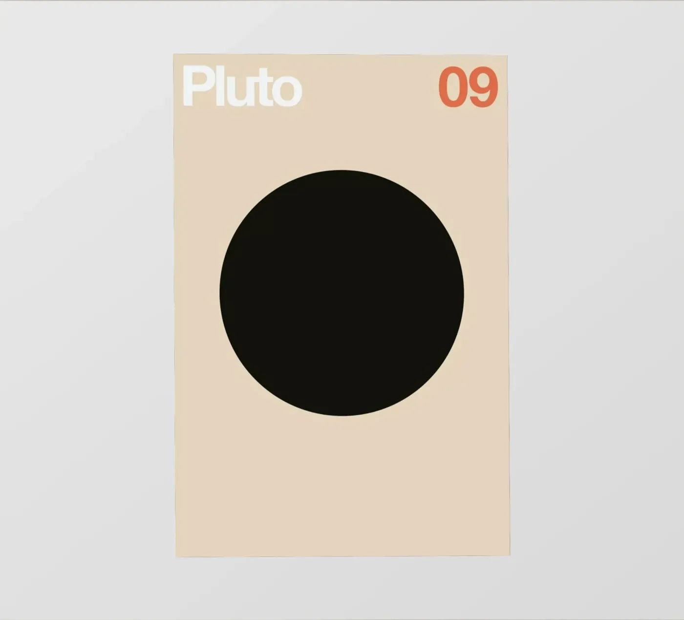 Pluto 09 backlit folie van Florent Bodart