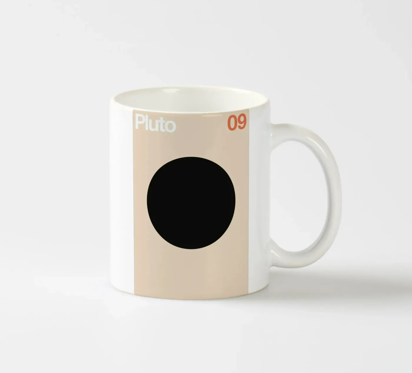 Pluto 09 ceramic mug by Florent Bodart