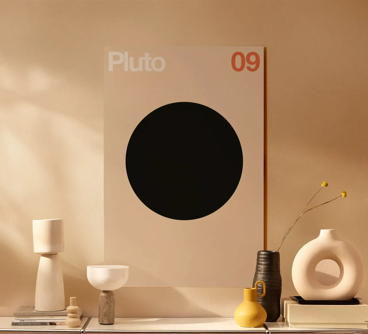 Pluto 09 acryl van Florent Bodart