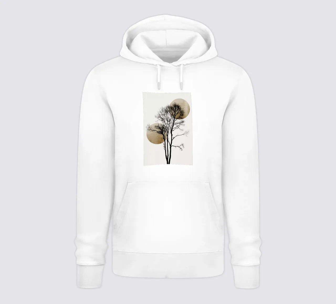 Sun And Moon Hiding Gold felpa con cappuccio da Kubistika