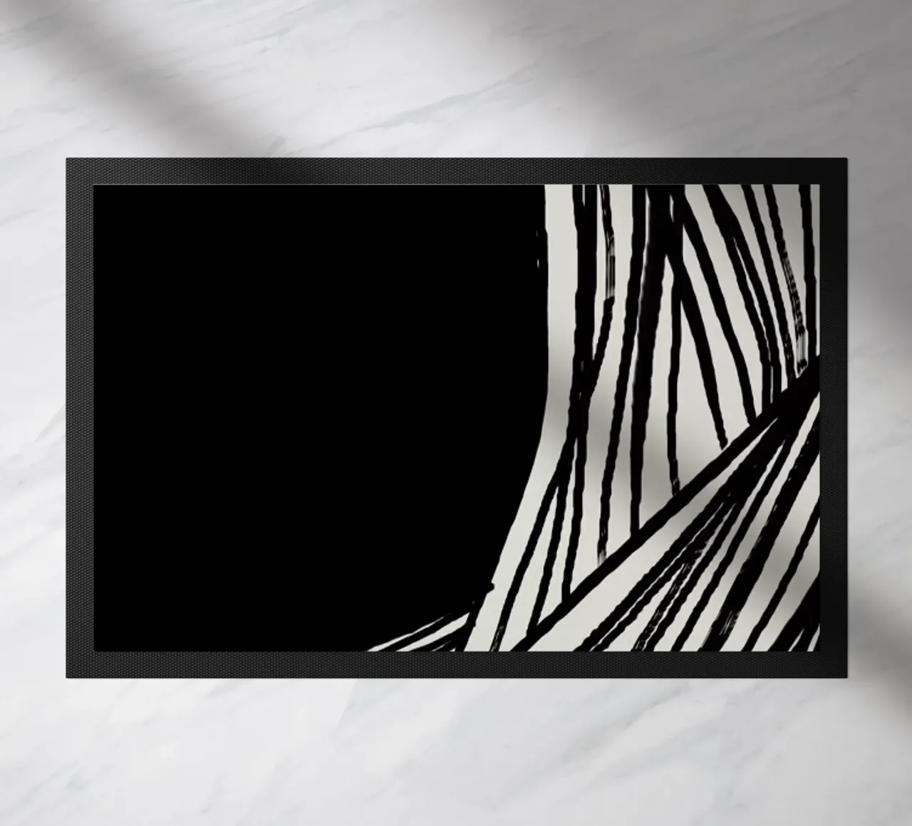 Wave Black doormat by 170QM
