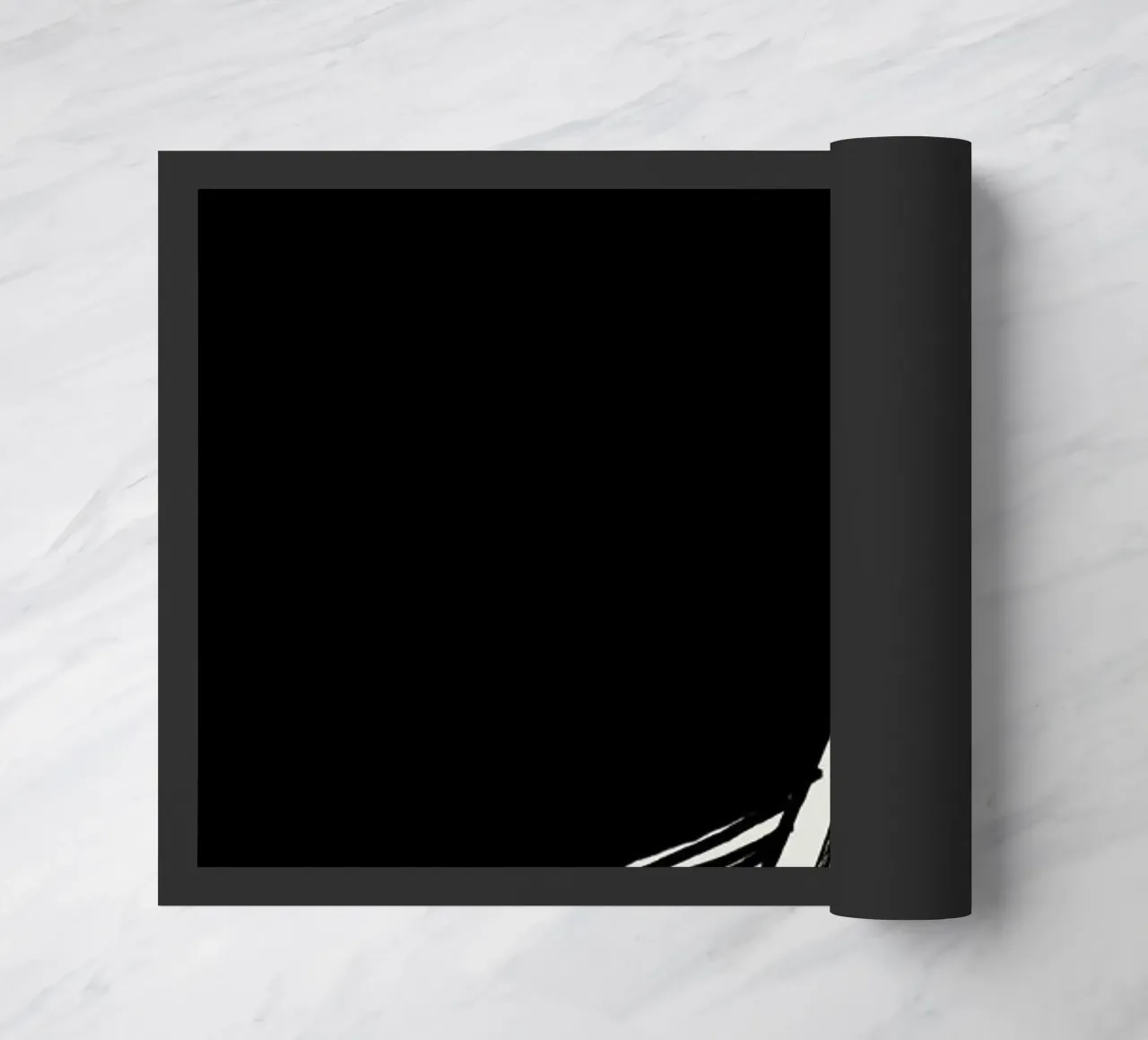 Wave Black doormat by 170QM