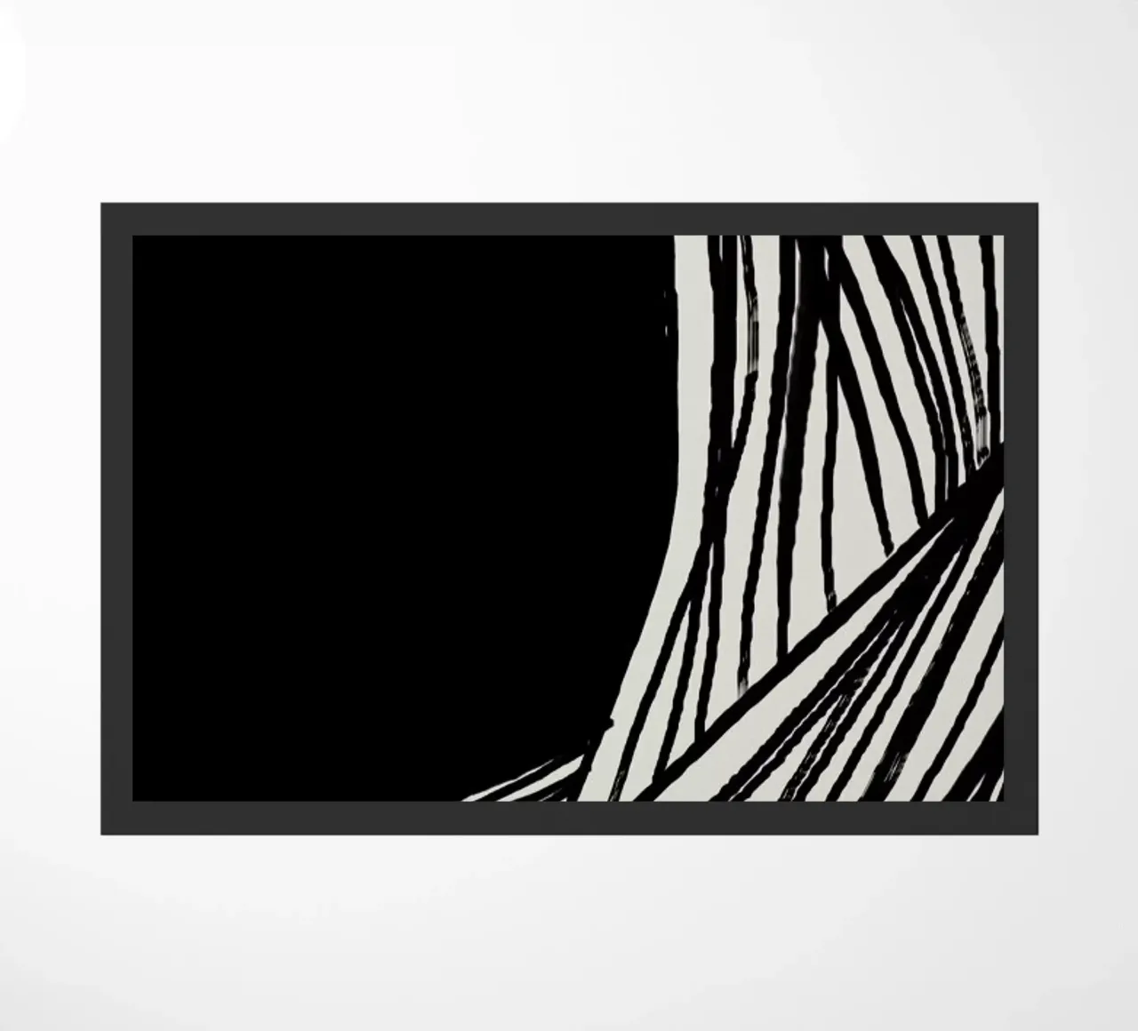 Wave Black doormat by 170QM