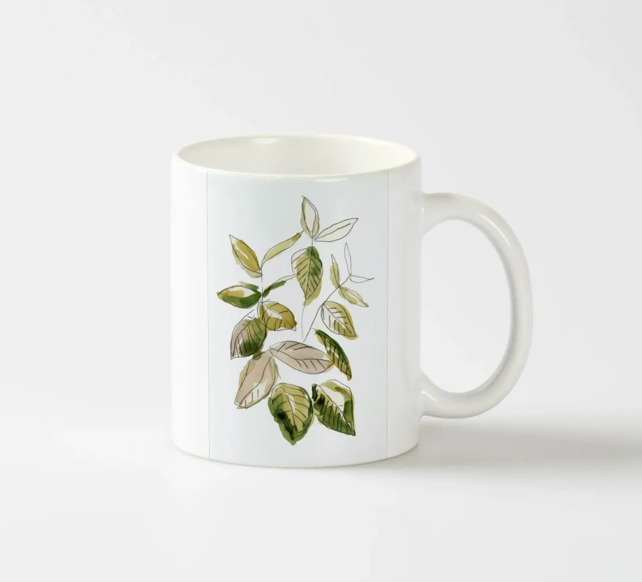 Leaves 02 tazza in ceramica da Farina Kuklinski