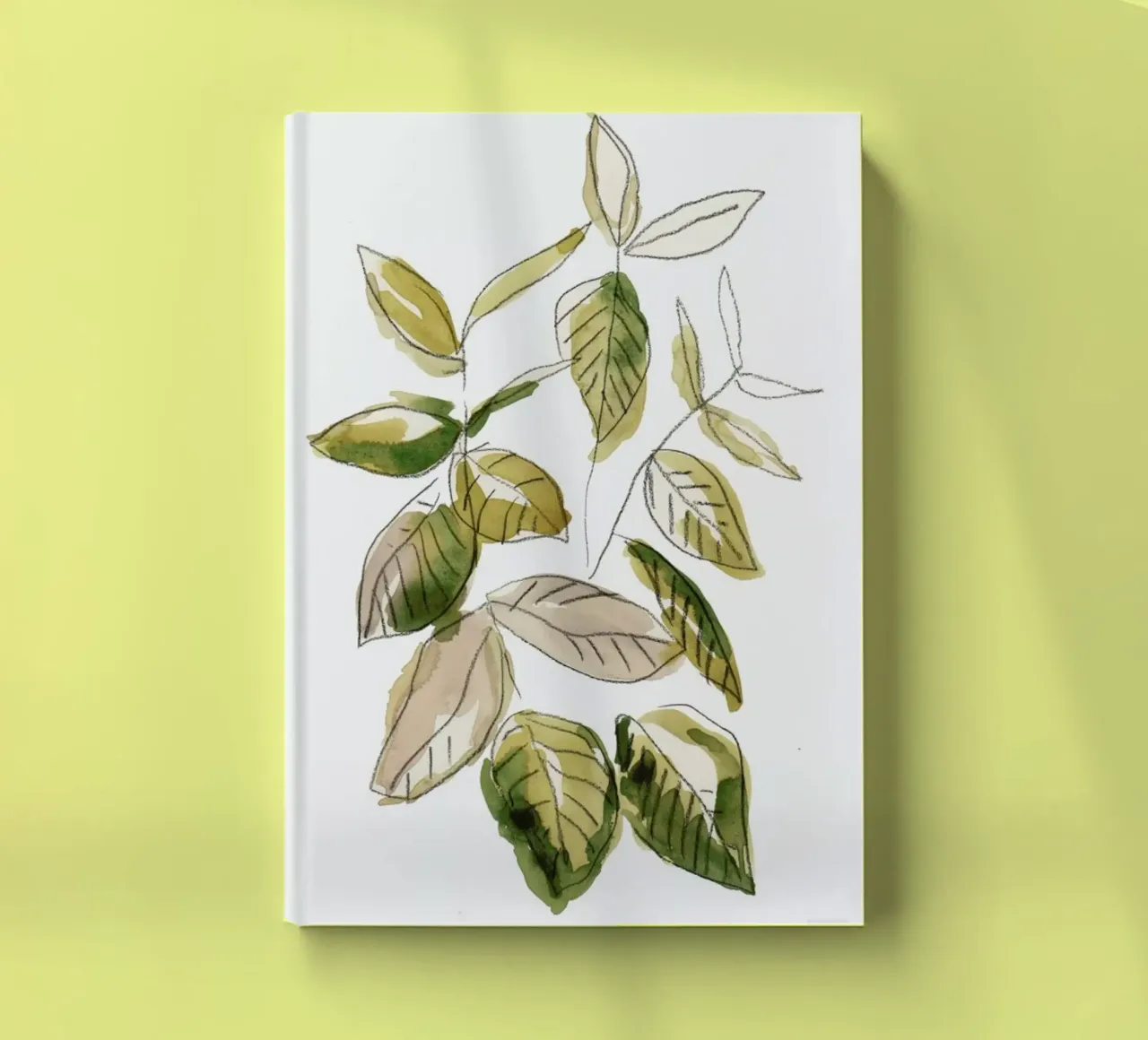 Leaves 02 notebook by Farina Kuklinski