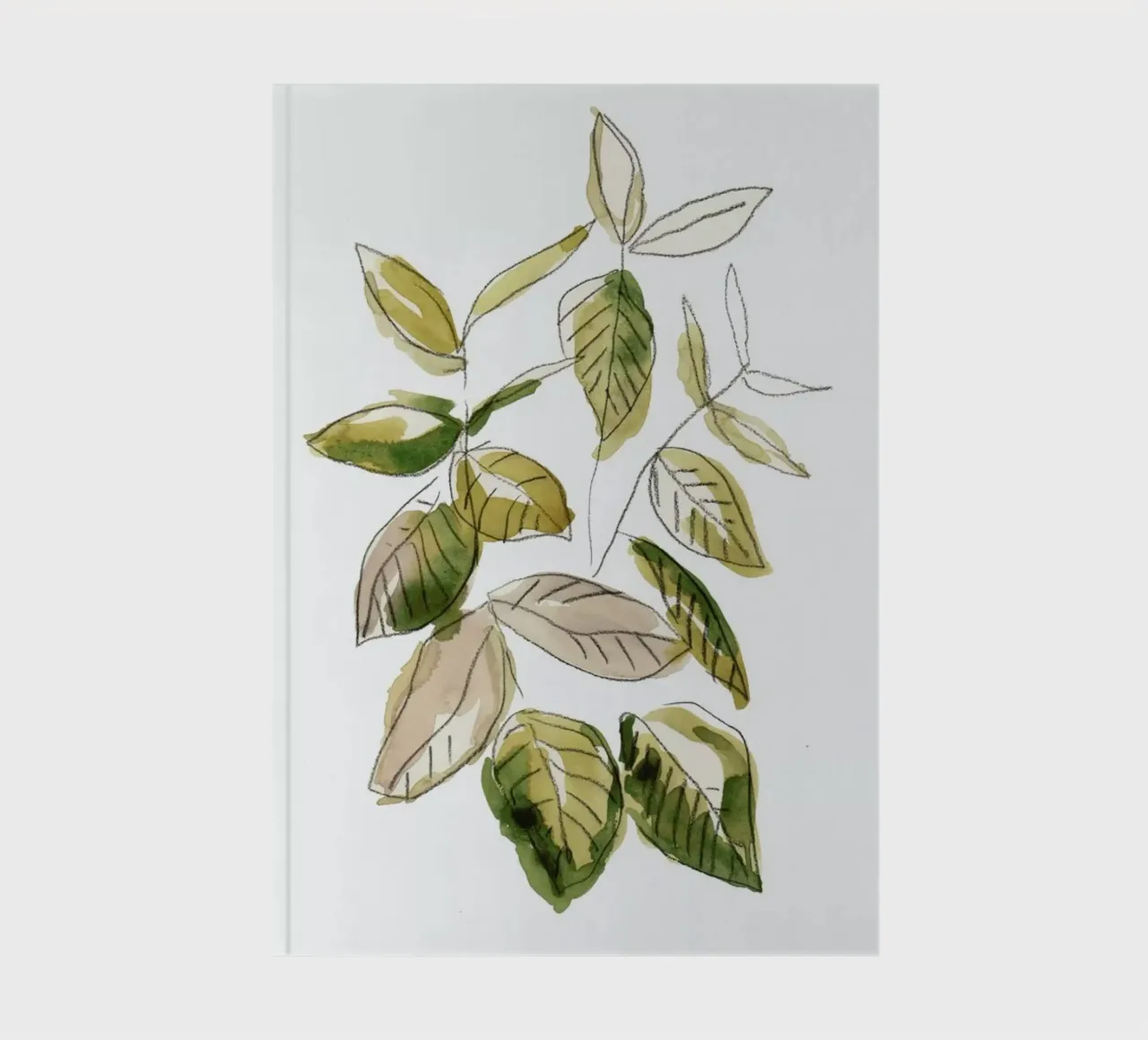 Leaves 02 notebook by Farina Kuklinski