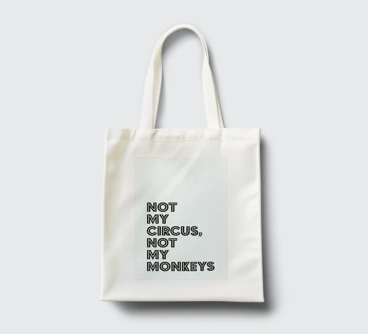 Not My Circus, Not My Monkeys borsa in juta da The Native State