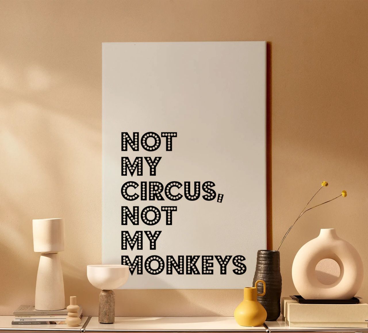 Not My Circus, Not My Monkeys Leinwand von The Native State