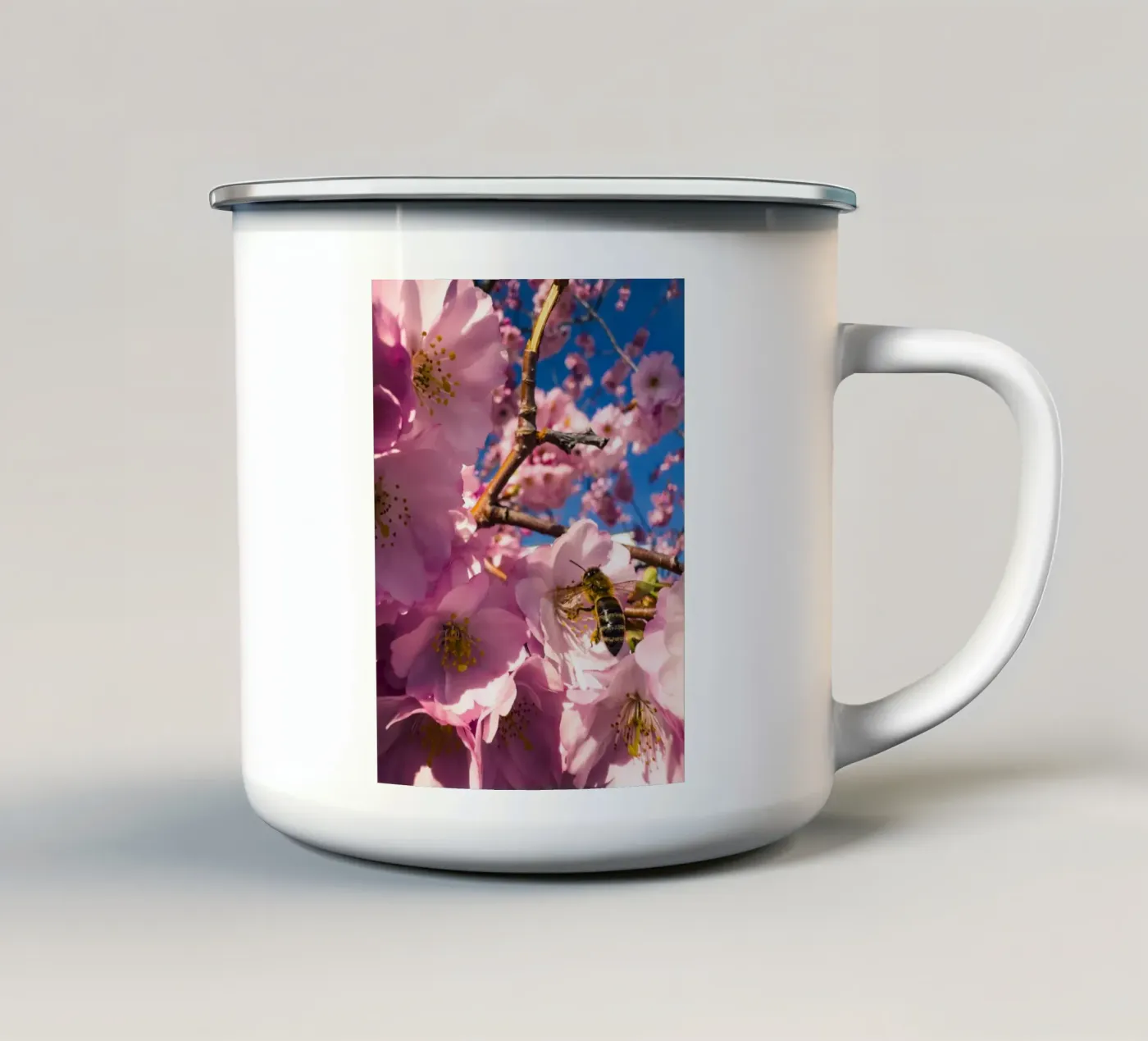 Spring in progress enamel mug by Mexposure Gallery