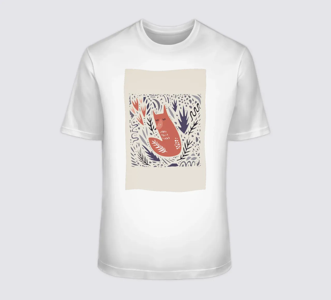 Hibernating Fox t-shirt da Little Flourishes