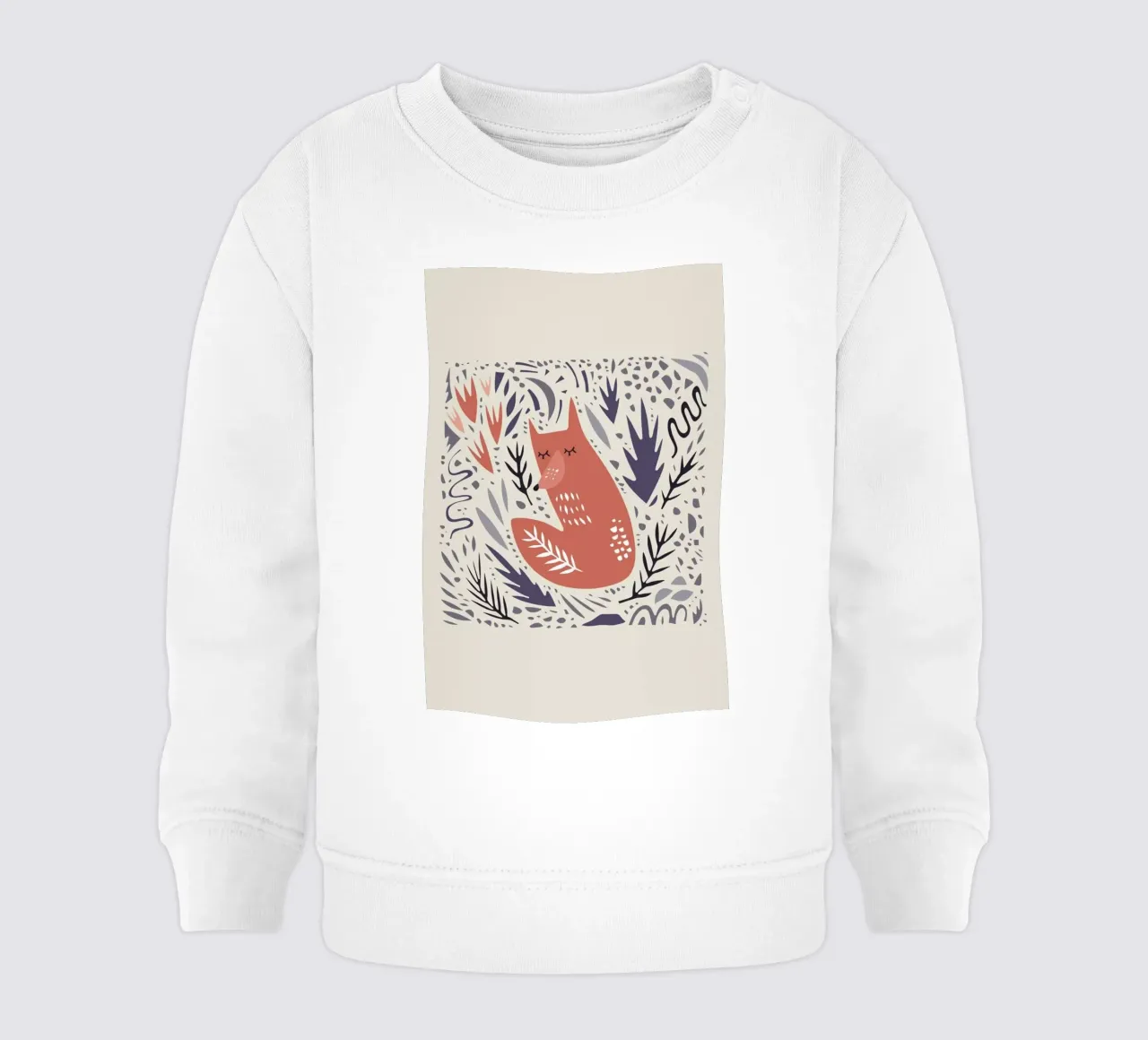 Hibernating Fox sudadera de bebé de Little Flourishes