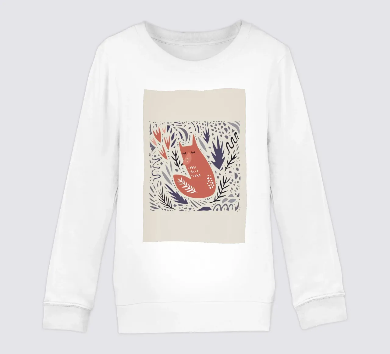 Hibernating Fox sudadera para niño de Little Flourishes