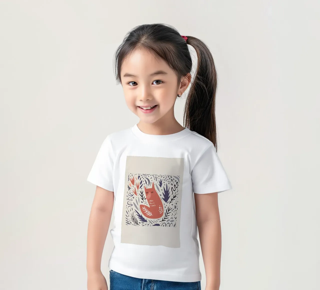 Hibernating Fox t-shirt bambini da Little Flourishes