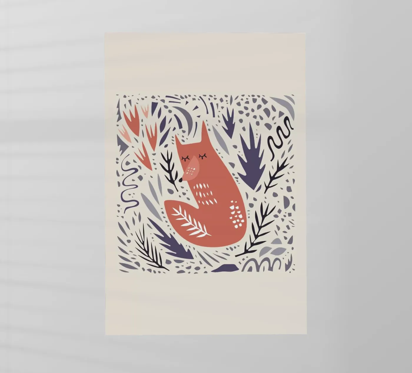 Hibernating Fox pellicola backlit da Little Flourishes