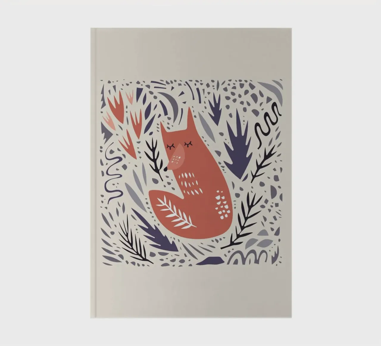 Hibernating Fox notebook by Little Flourishes