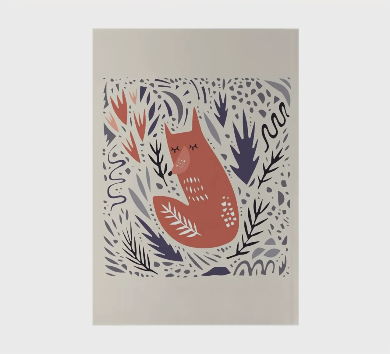 Hibernating Fox notebook by Little Flourishes