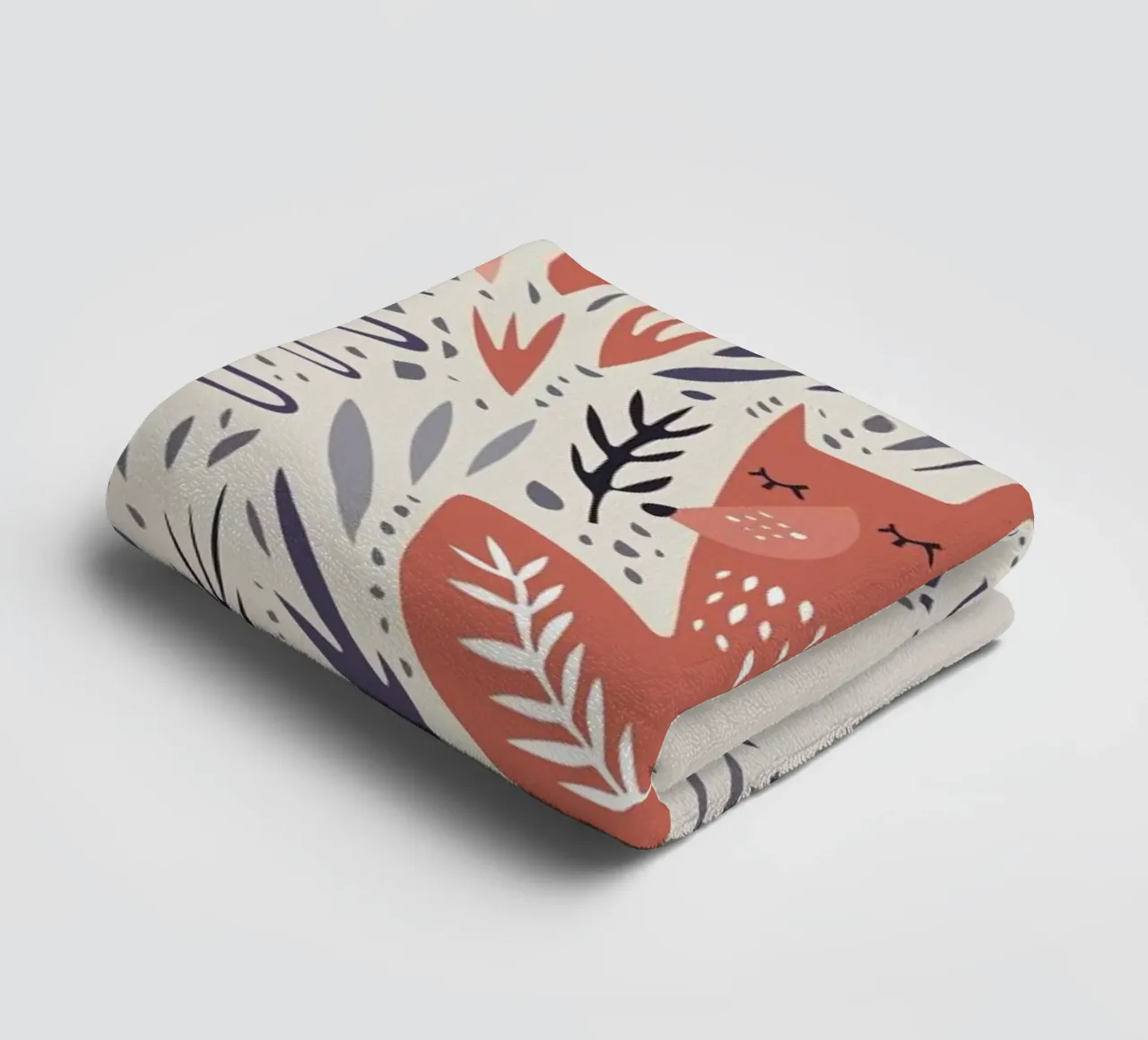 Hibernating Fox Handtuch von Little Flourishes