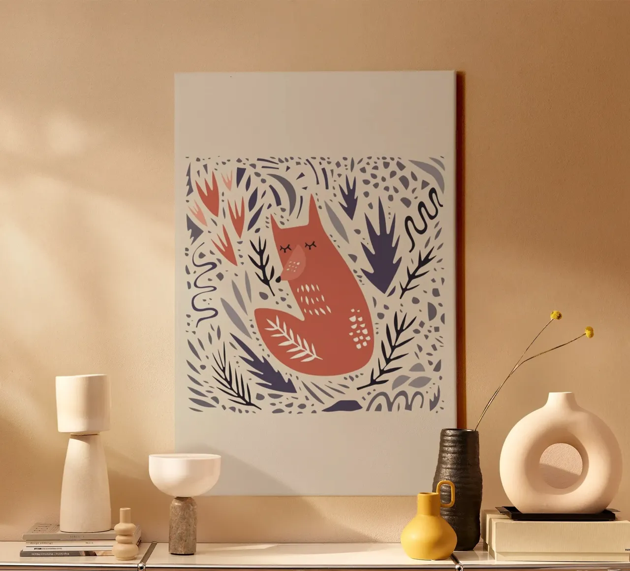 Hibernating Fox tela da Little Flourishes