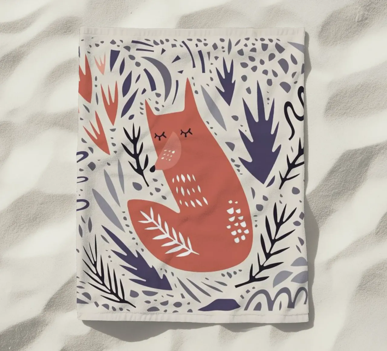 Hibernating Fox telo mare da Little Flourishes