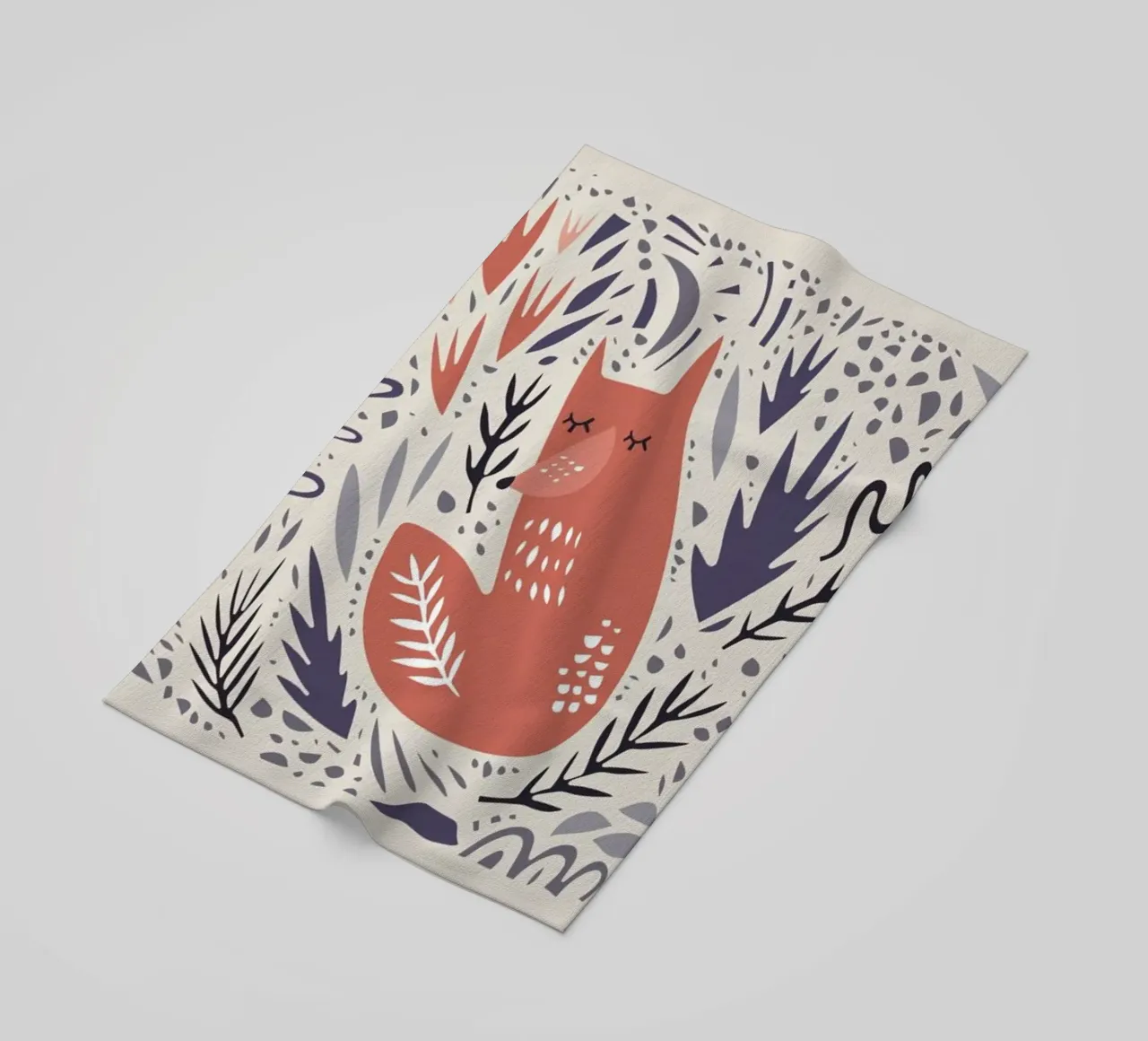 Hibernating Fox telo mare da Little Flourishes