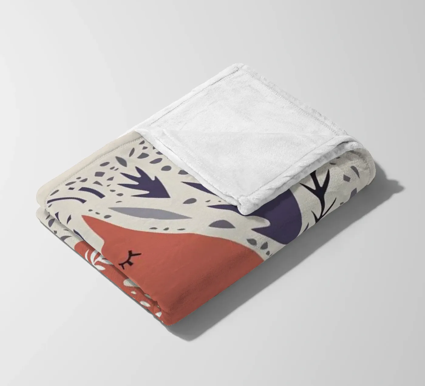 Hibernating Fox fleecedeken van Little Flourishes