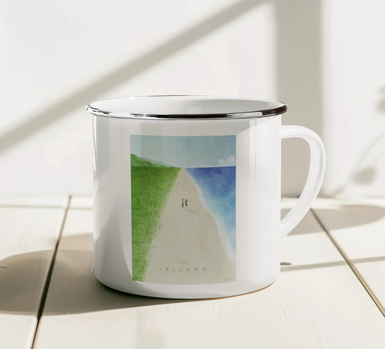 Ireland tazza in smalto da Henry Rivers