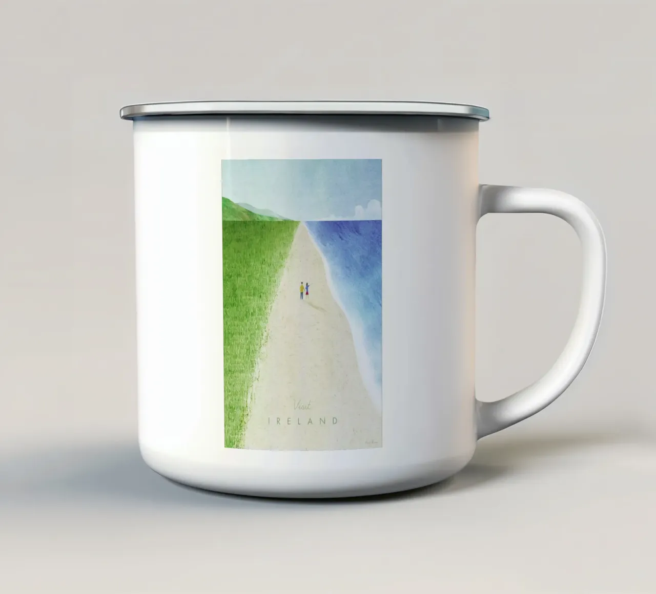 Ireland tazza in smalto da Henry Rivers