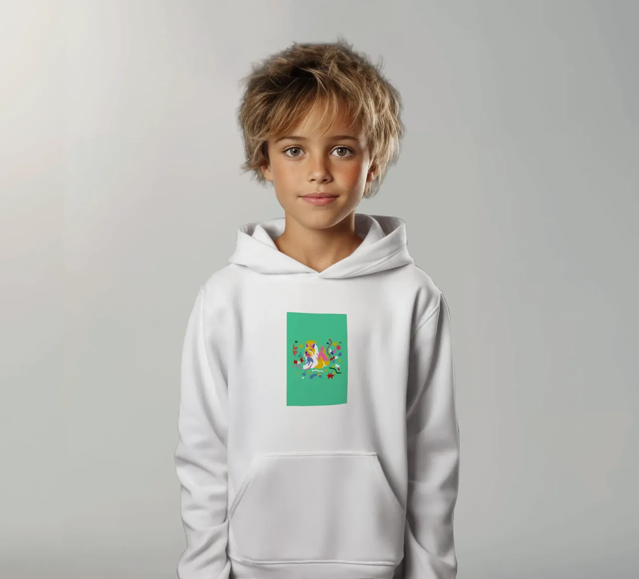 Merry Yorkie felpa bambino con cappuccio da Mariery Young