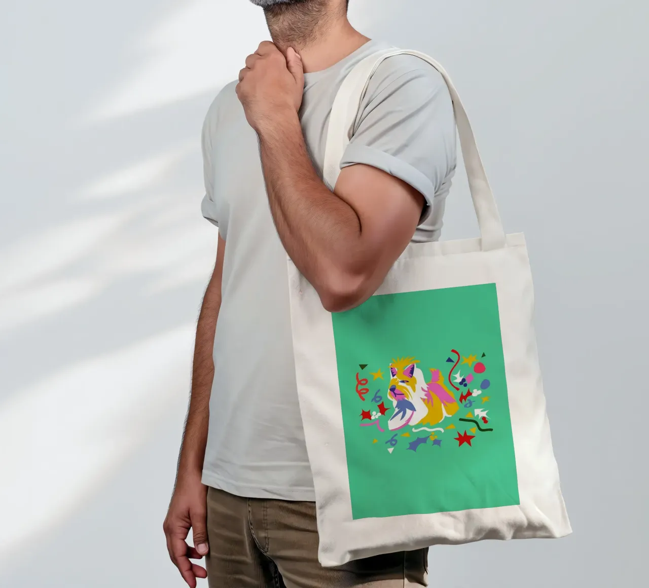 Merry Yorkie borsa in juta da Mariery Young