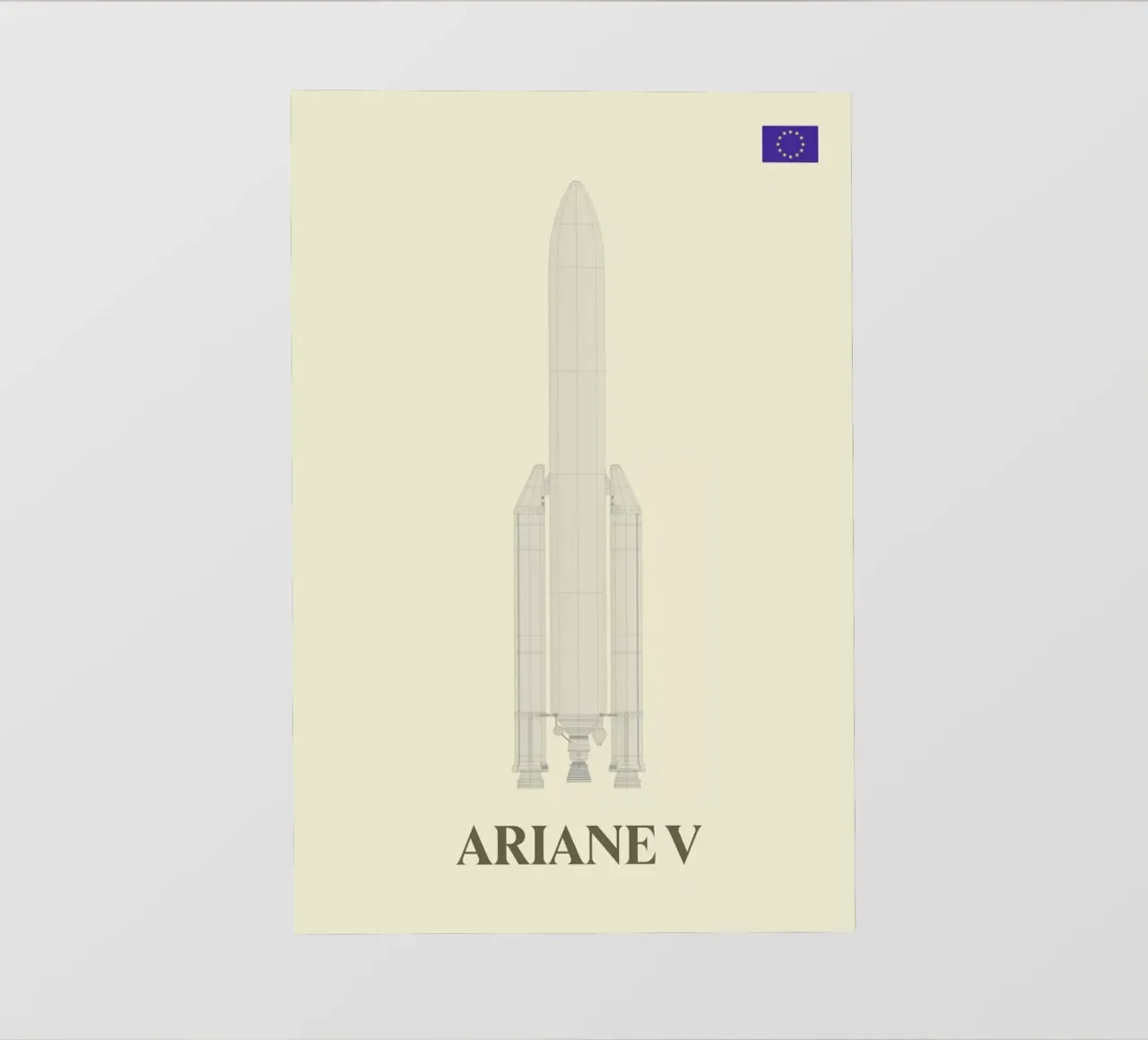 Ariane V V2 04 telo in pvc da Marc Schulthess