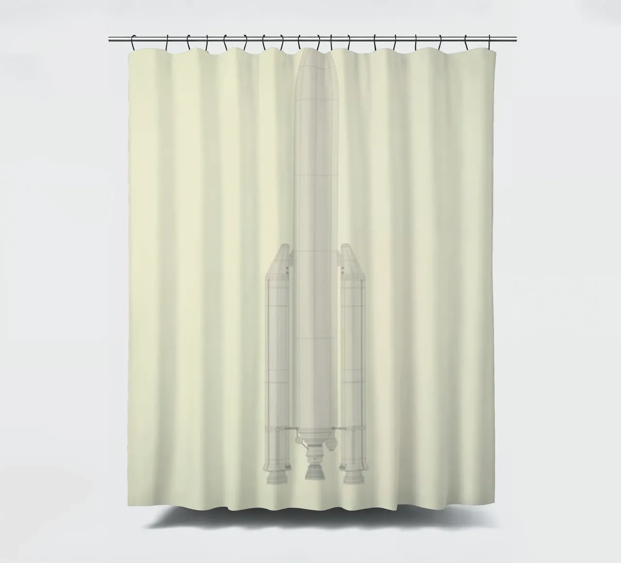 Ariane V V2 04 tenda da doccia da Marc Schulthess