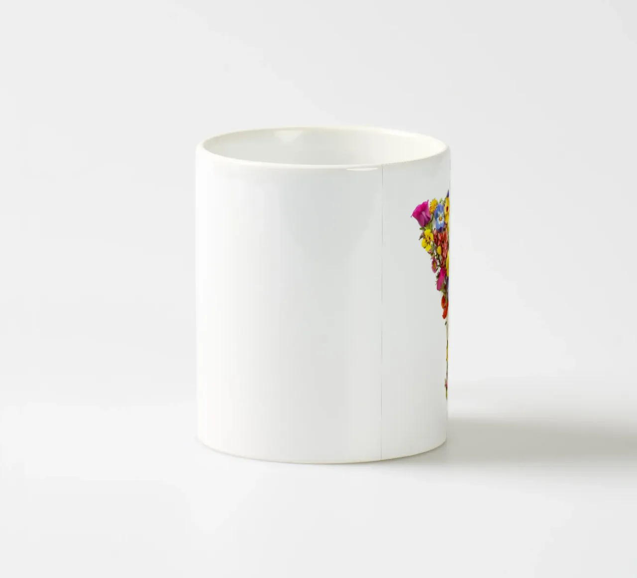 Flower letter Y ceramic mug by My Tiny Home