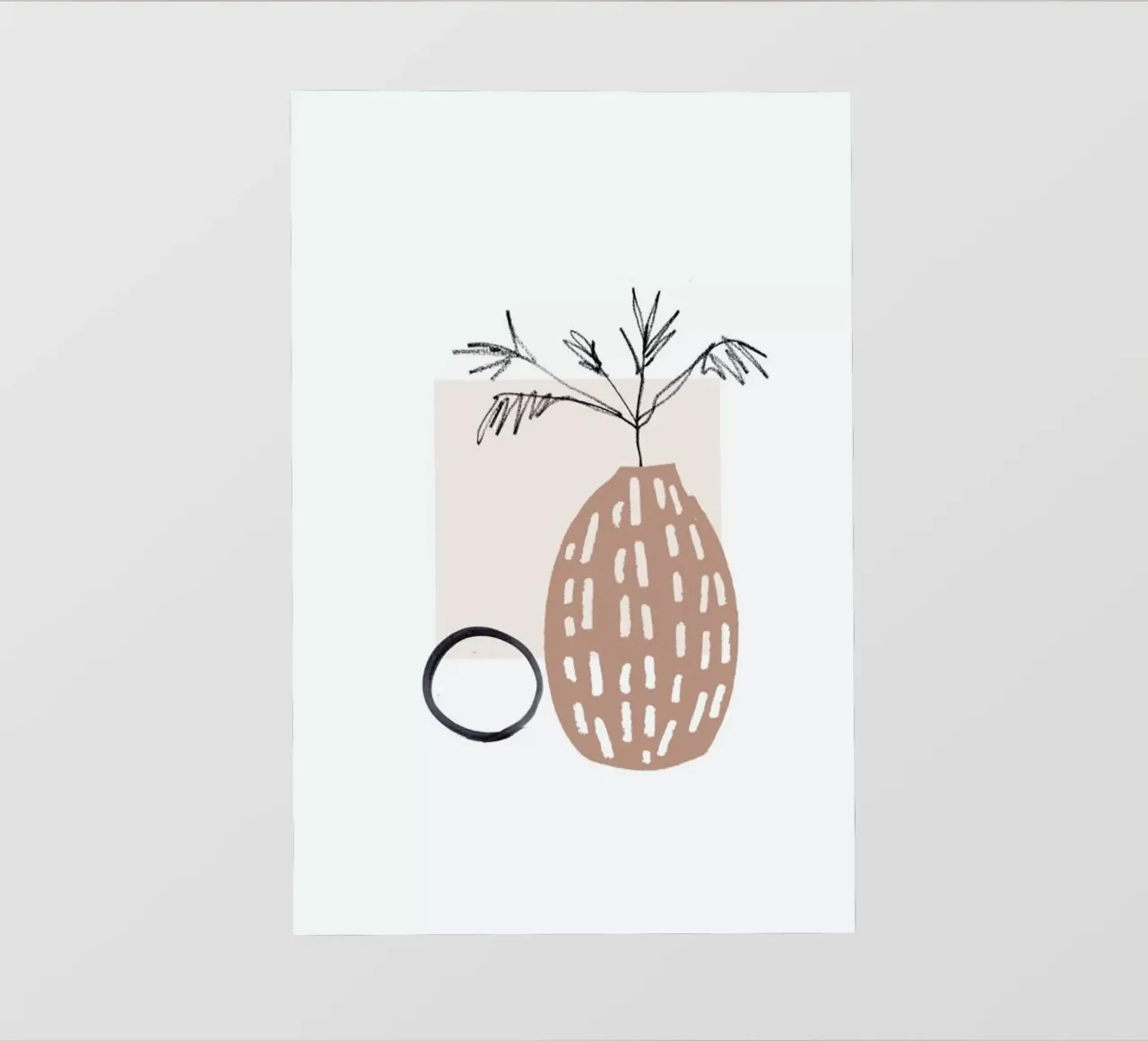Plants in Vases 05 telo in pvc da Farina Kuklinski