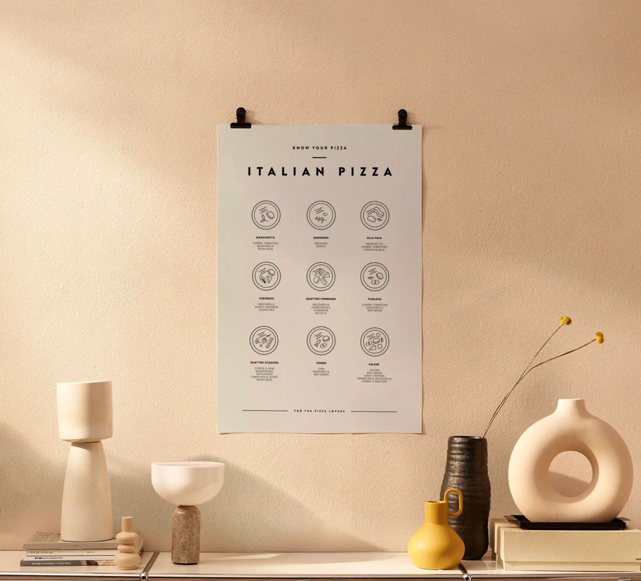 Know your Pizza poster de daylight design studio