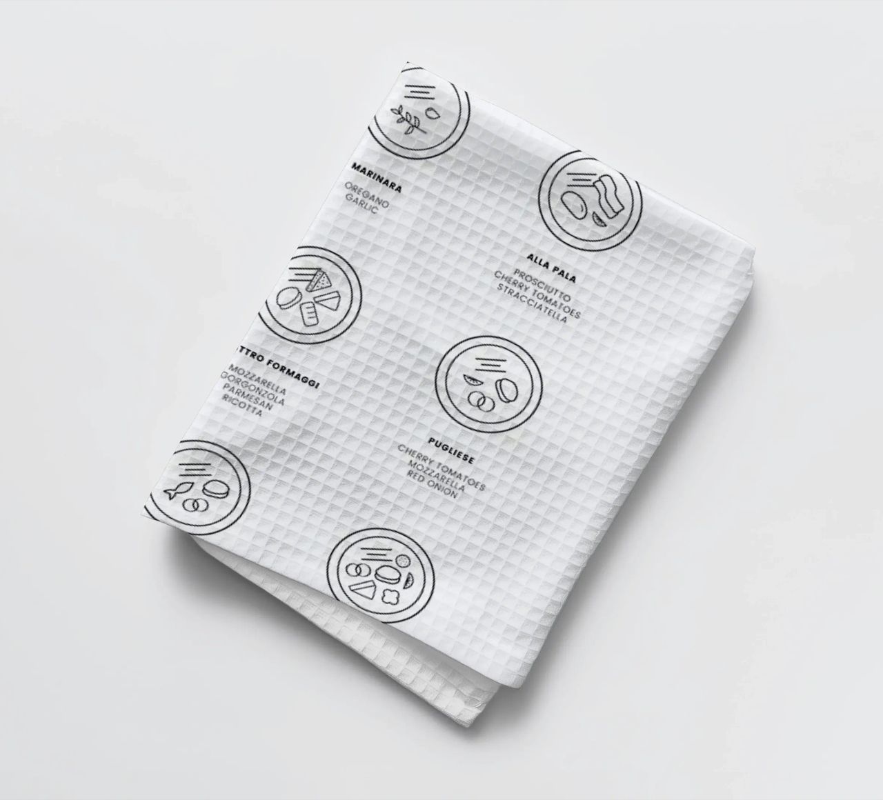 Know your Pizza torchon de daylight design studio