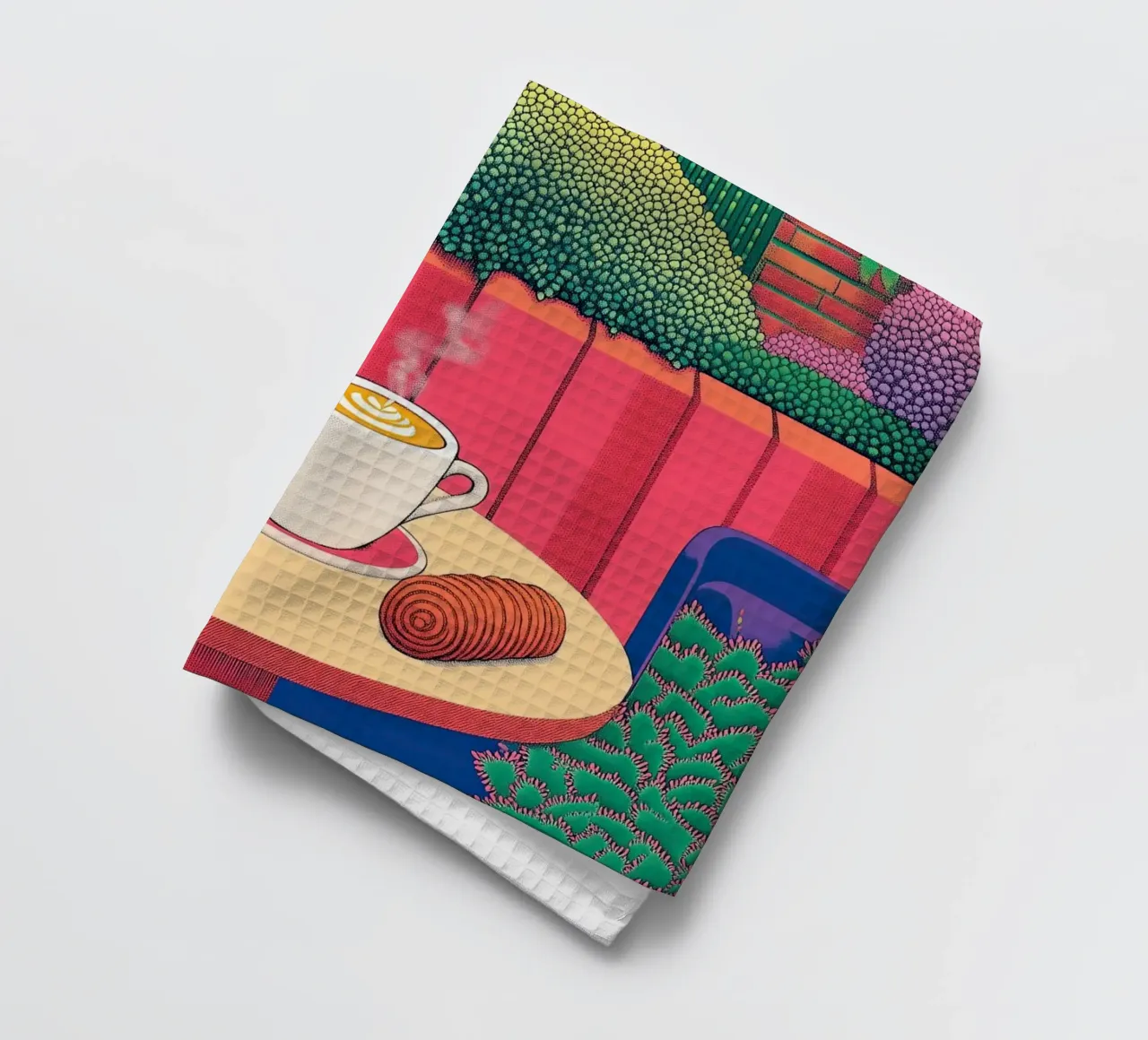 Cannella e caffè - Poster della cucina del caffè botanico canovaccio da cucina da Kaji