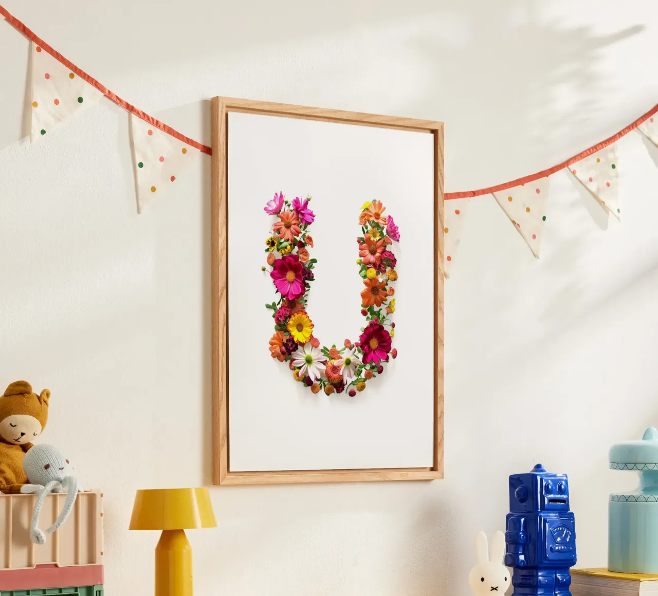 Fiore lettera U plexiglass da My Tiny Home