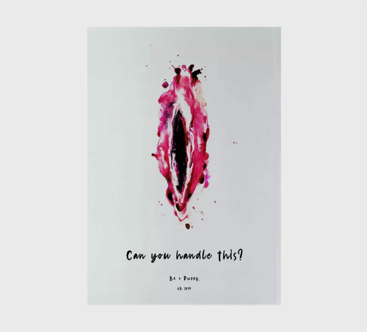 Vulva Painting Don't Be a Lady II notebook by Verena Bonath | 21st aesthetics