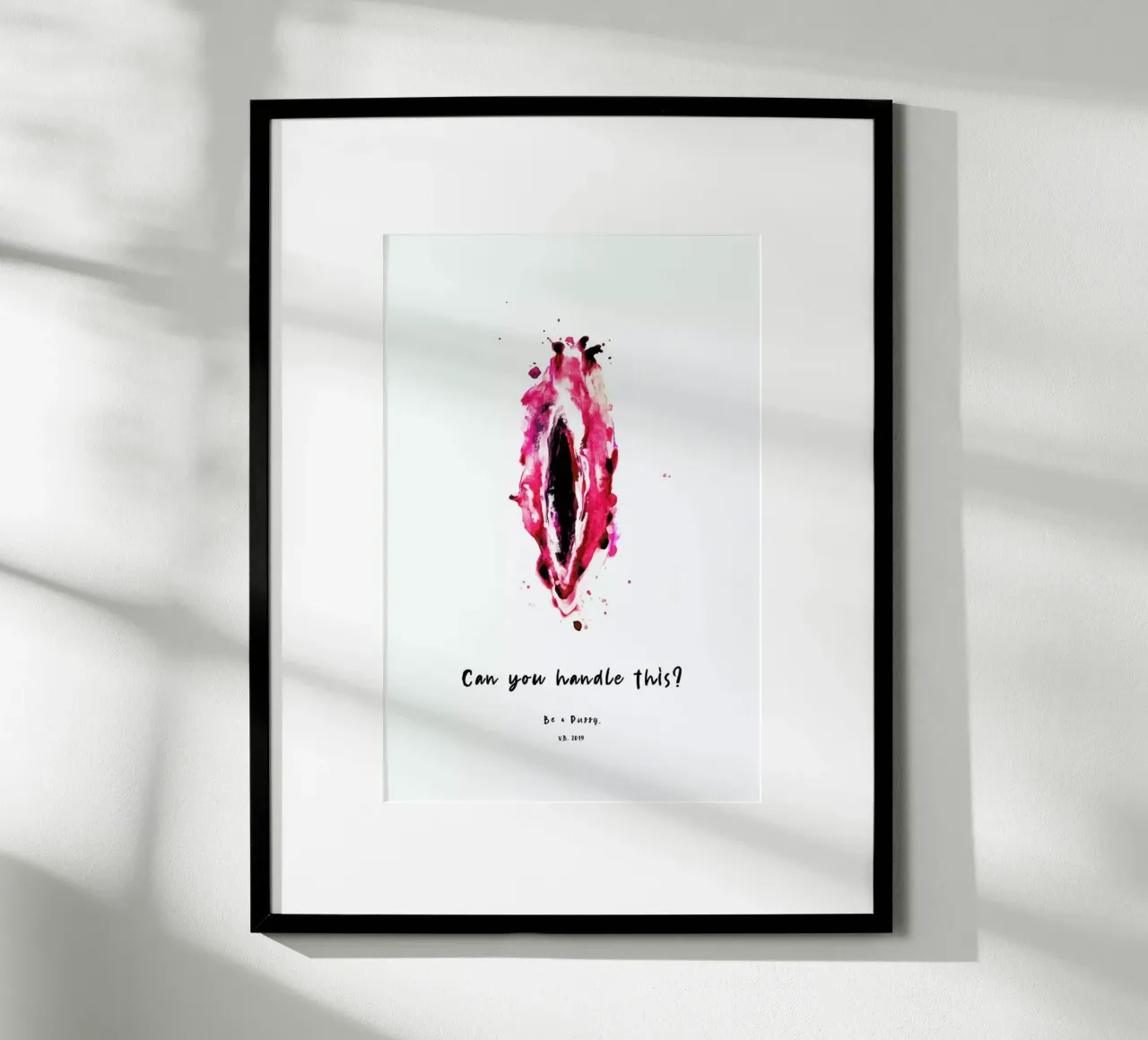 Vulva Painting Don't Be a Lady II carta hahnemühle da Verena Bonath | 21st aesthetics