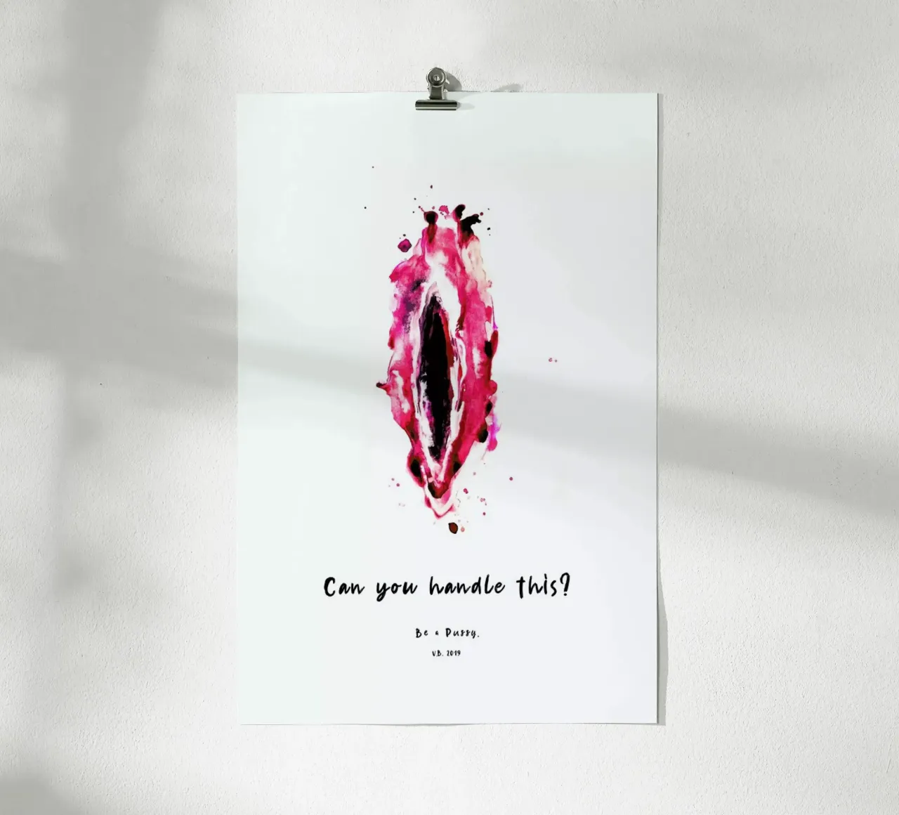 Vulva Painting Don't Be a Lady II carta hahnemühle da Verena Bonath | 21st aesthetics