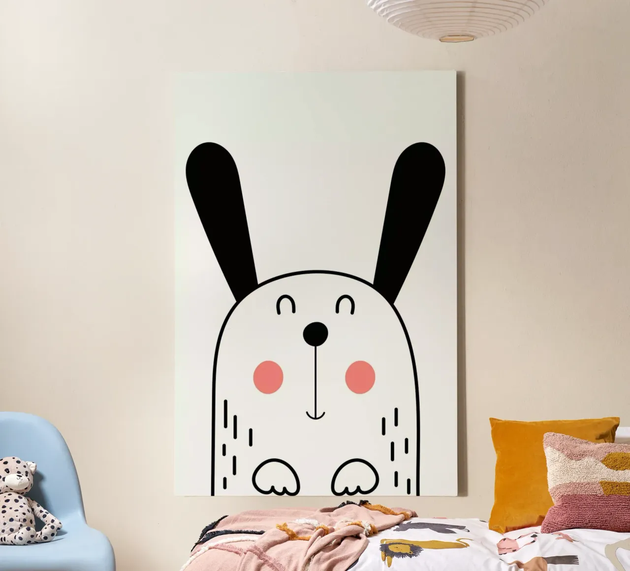Happy Dog canvas by Little Flourishes