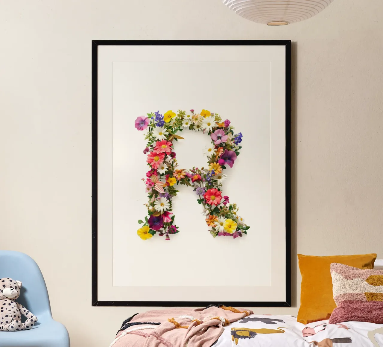 Blumenbuchstabe R Poster von My Tiny Home