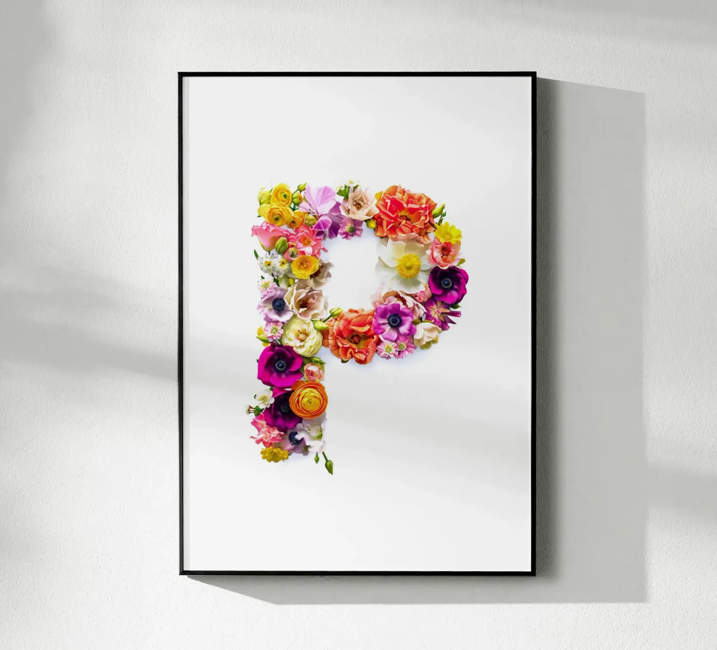 Flower letter P plexiglass da My Tiny Home